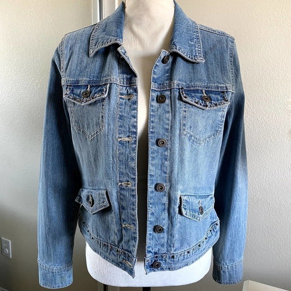 Style & Co | Beaded Jean Jacket | Size: Small - Picture 2 of 8